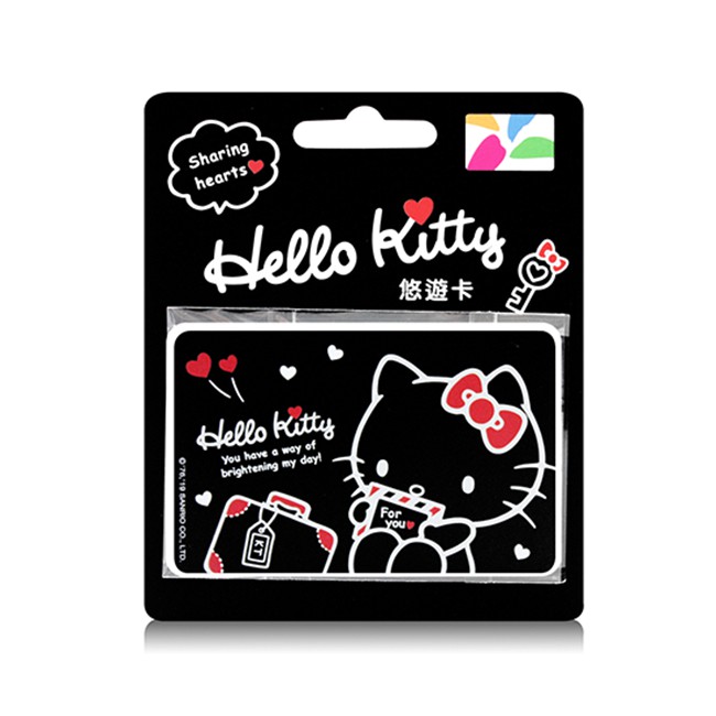 ﹝EASY CARD﹞三麗鷗 HELLO KITTY 黑系悠遊閃卡 FOR YOU SAN-X 悠遊卡 凱蒂貓