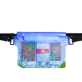 (買一送一)戶外游泳漂流包三層密封手機防水袋PVC腰包防水袋