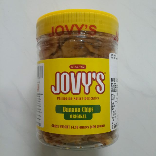 JOVY'S BANANA CHIPS 香蕉片 400g 菲律賓 香蕉乾 香蕉脆片 啾咪牌