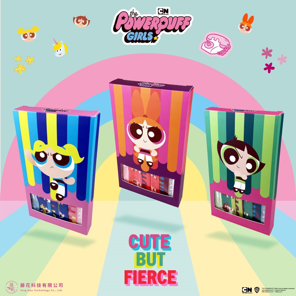 藤花科技  飛天小女警 Power Puff Girl 口罩組