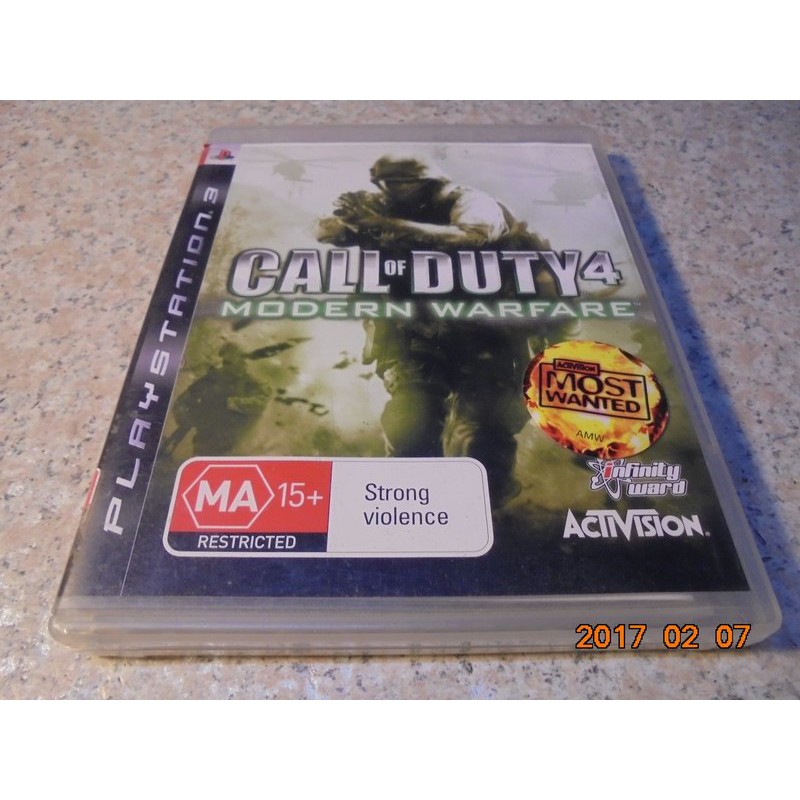 PS3 決勝時刻4-現代戰爭 COD4 Call of Duty 4 英文版 直購價600元 桃園《蝦米小鋪》