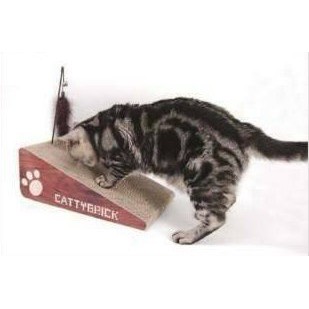 CATTYBRICK 爪印斜坡貓抓板PCT-2681 貓抓板/磨爪