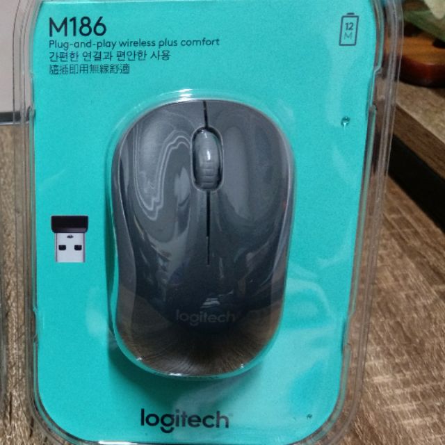 【全新未拆】羅技logitech無線滑鼠M186