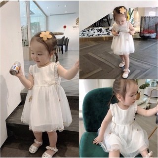 ❤️女童連衣裙寶寶小洋裝公主裙2021新款夏季洋氣小童週歲生日禮服女童連衣裙 女童禮服休閒洋裝