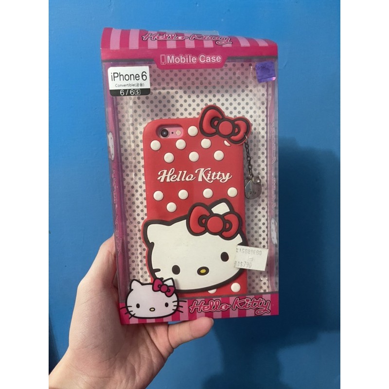 👗奶奶二手物👗 iPhone6 iphone6s 手機殼 保護殼 hello kitty 無嘴貓 二手 吊飾