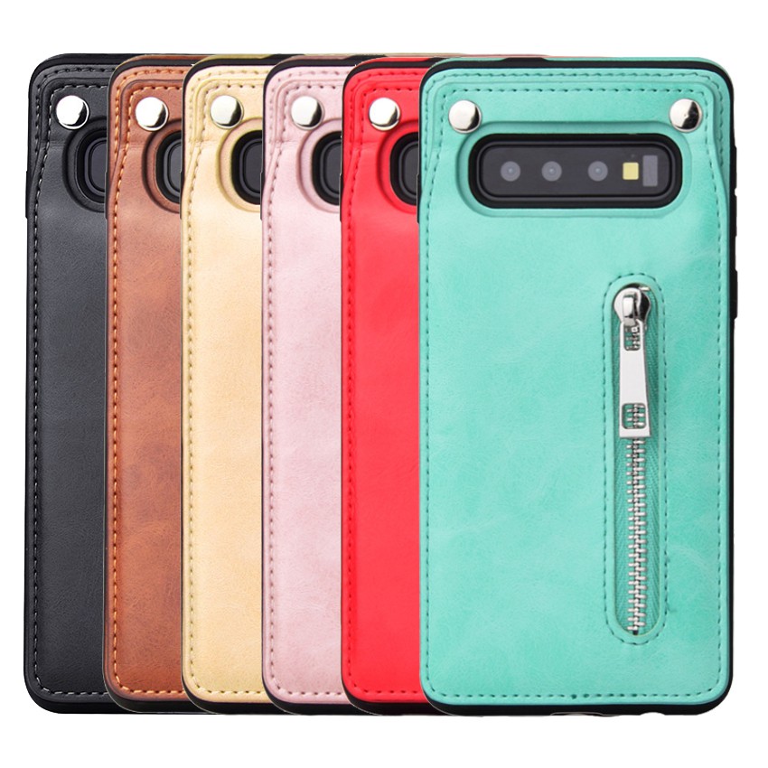Samsung Note10+ Note10 Note9 Note8 牛皮仿真皮保護殼隱藏錢包層後插卡手機殼背蓋
