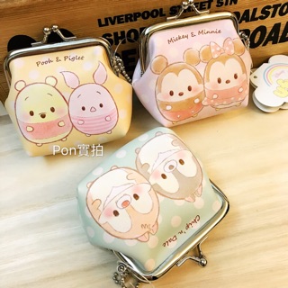 現貨❤️【日本帶回】特價🉐️ 迪士尼商店 小熊維尼 米奇米妮 奇奇蒂蒂 小錢包 收納包 口金包 吊飾 零錢包 收納包