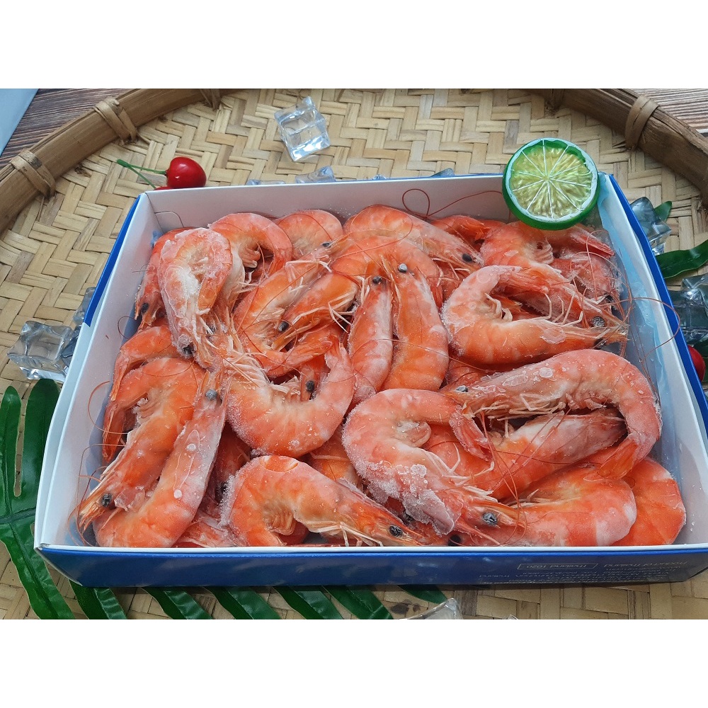 泰國養殖熟白蝦800克裝/捷亨水產