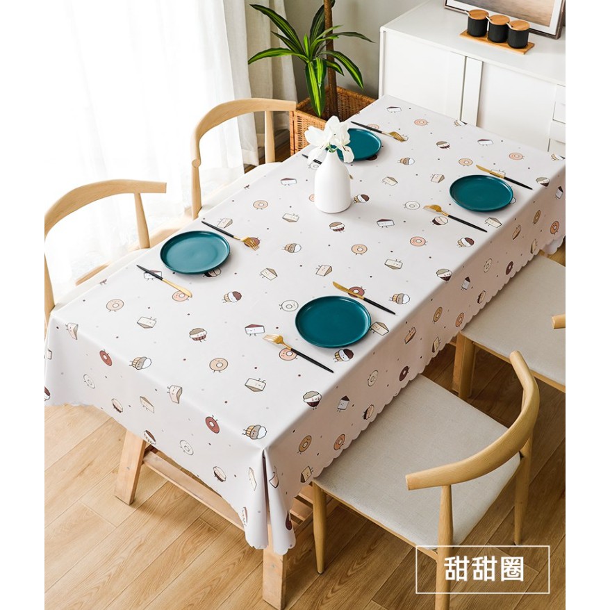 現貨餐桌布pvc 防水桌布露營桌布蛋捲桌用桌布 155 100 160 100 甜點款 蝦皮購物