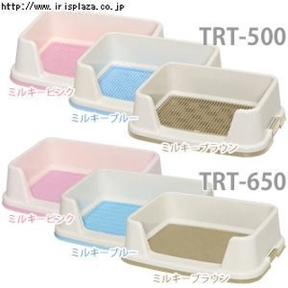 米可多寵物精品 臺灣現貨 TRT-650日本IRIS防側漏寵物尿盆便盆附防咬網墊