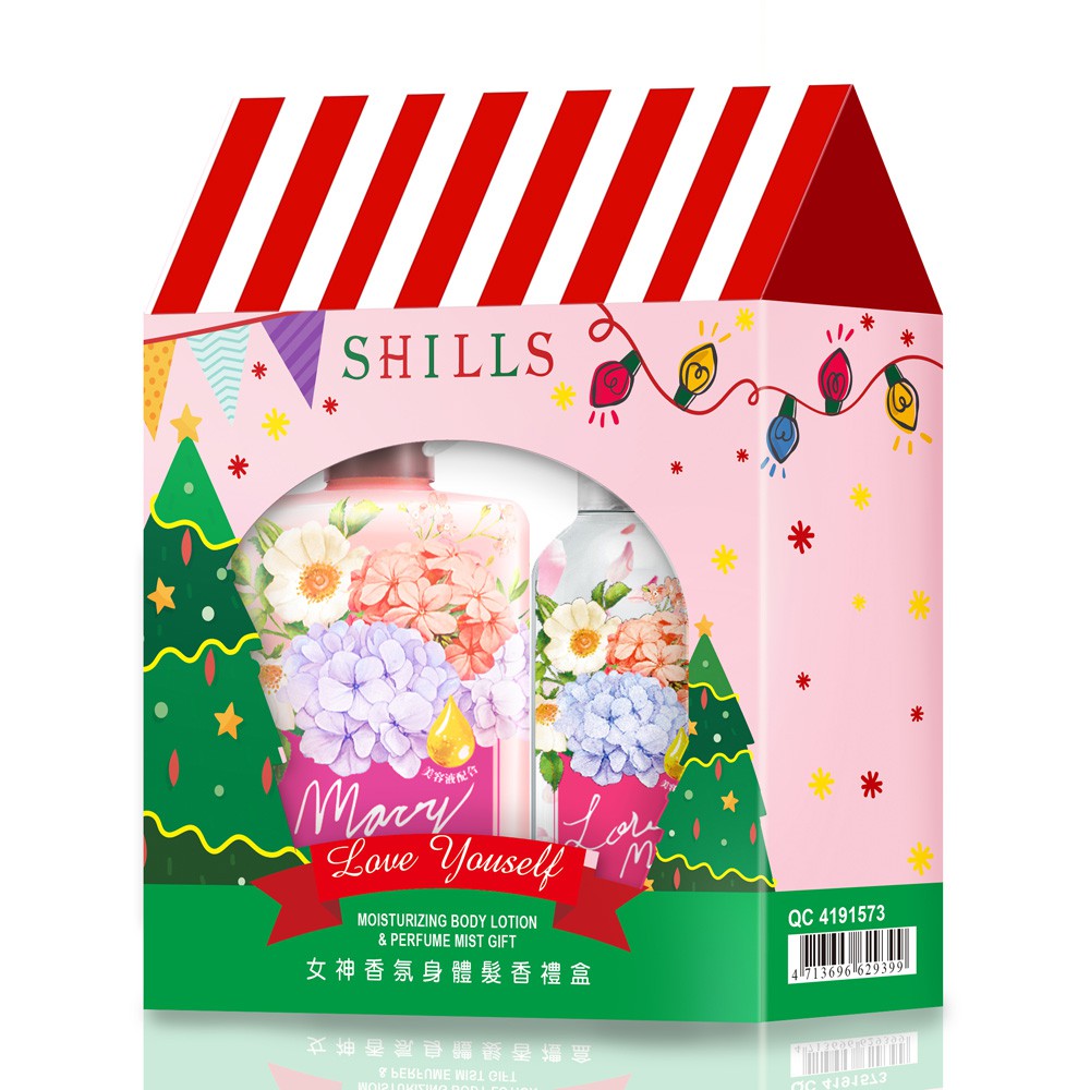 【人氣香氛】SHILLS女神香氛身體髮香禮盒(香氛噴霧+身體乳)