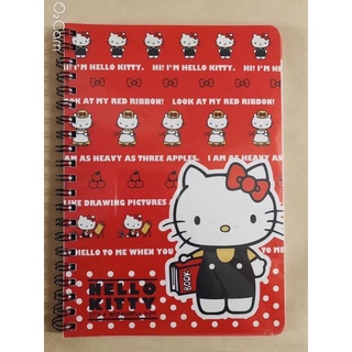 日本帶回三麗鷗授權正品哈囉凱蒂貓hello kitty Sanrio 二手 筆記本 記事本 橫條 媽媽 攜帶方便
