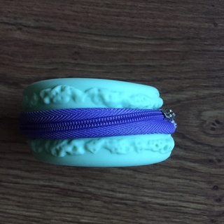 馬卡龍零錢收納包 飾品收納包 Tiffany 綠拉鍊小圓包