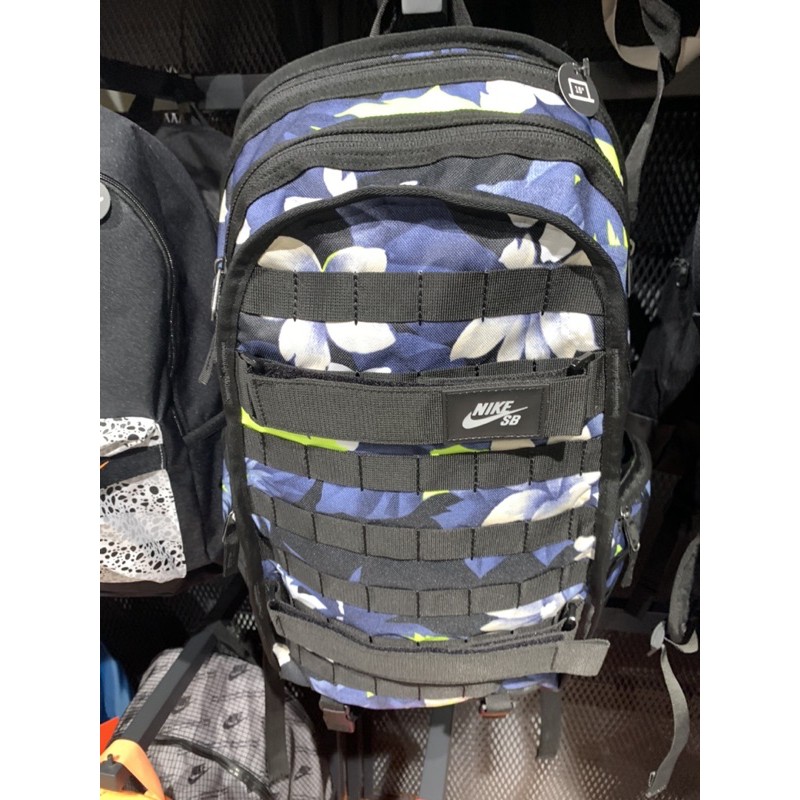 Nike SB 黑藍後背包 RPM Backpack  花卉 男女 運動休閒 CN6809-010 JUN