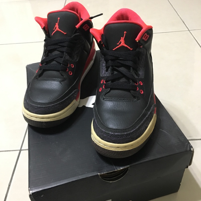 Jordan 3代 黑紅配色