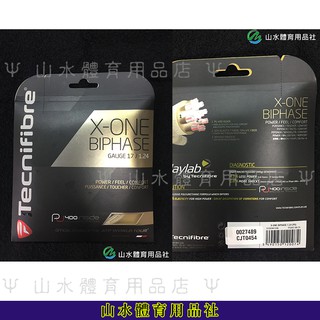 Ψ山水體育用品社Ψ【TECNIFIBRE】網球線 X-one Biphase GAUGE17頂級半羊腸 / 複合絲線
