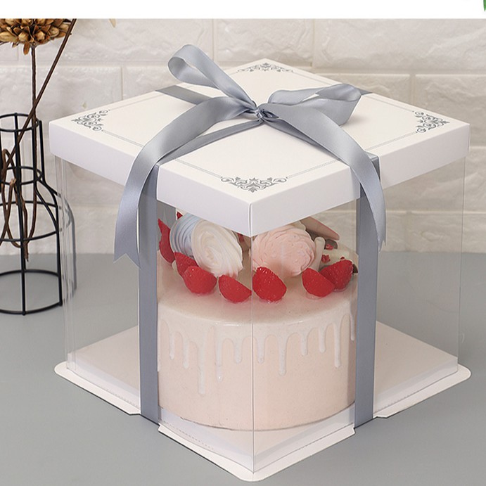 【C❤L】一件5入 加蓋透明蛋糕盒6吋8吋10吋 详情商品描述