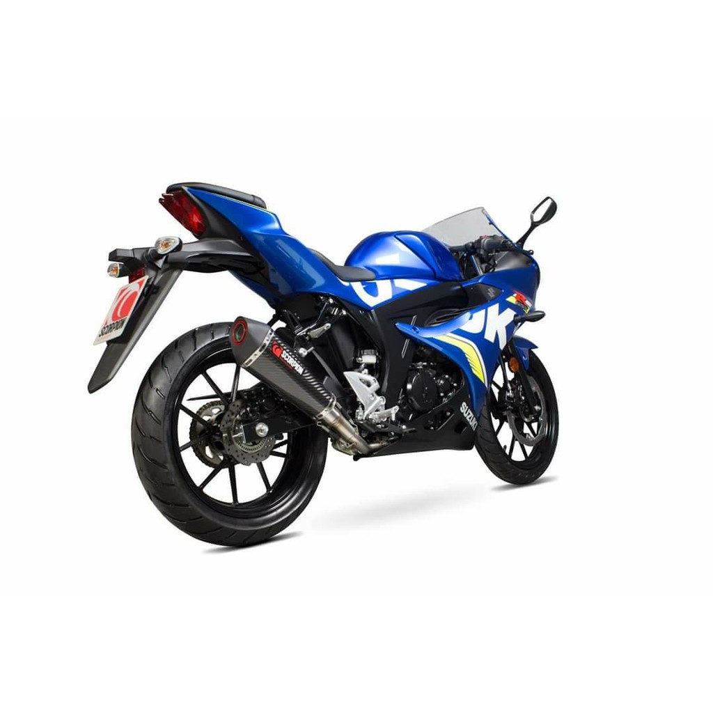 【小港二輪】現貨.英國 Scorpion  GSXR150 排氣管 天蠍管.GSX.R15.MT15. 卡夢管 蠍子