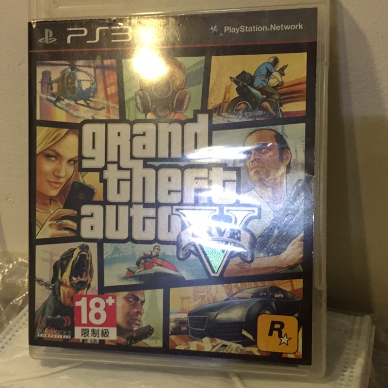 Ps3 Gta5 俠盜獵車手5 二手中文版無地圖 蝦皮購物