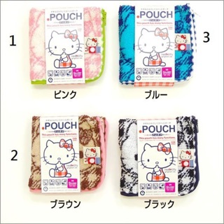 **現貨**日本製~pouch Hello kitty 多功能毛巾(保溫瓶袋)(磚紅、粉紅)