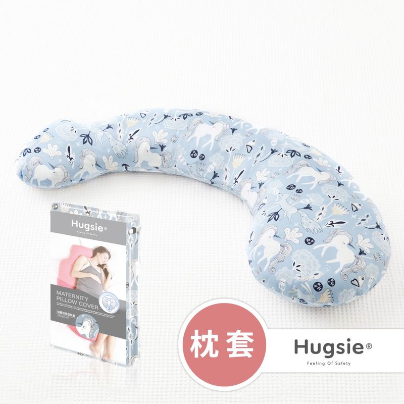 Hugsie 接觸涼感圖紋枕套(枕套單售)馥藍童話【金寶貝 220928】