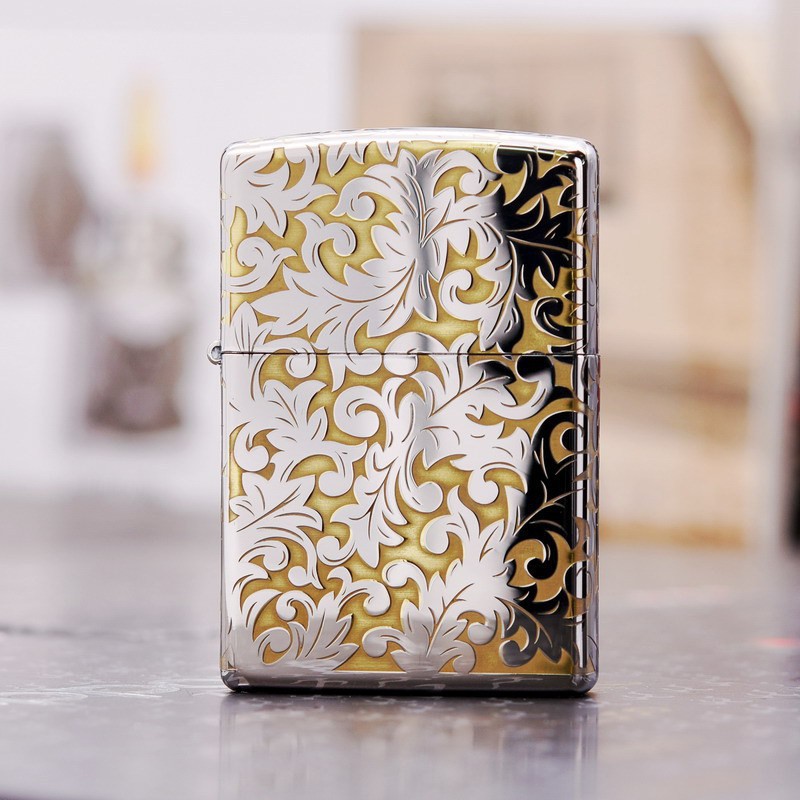价格从 1 326 96 旭成 預購 正品zippo 250 唐草花富貴花煤油打火機禮物生日男 Best Price Products