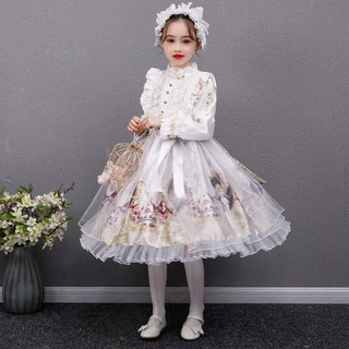 COCOYA 🎀限量現貨【大童款歌德洛利塔禮服】蘿莉塔禮服 茶會舞會lolita小洋裝 日系歐式洛麗塔裙 贈頭飾 洛利塔