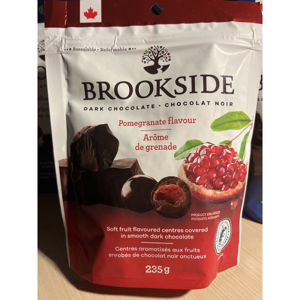 現貨在台🇨🇦新日期加拿大🇨🇦帶回BROOKSIDE巧克力紅紅石榴口味235g