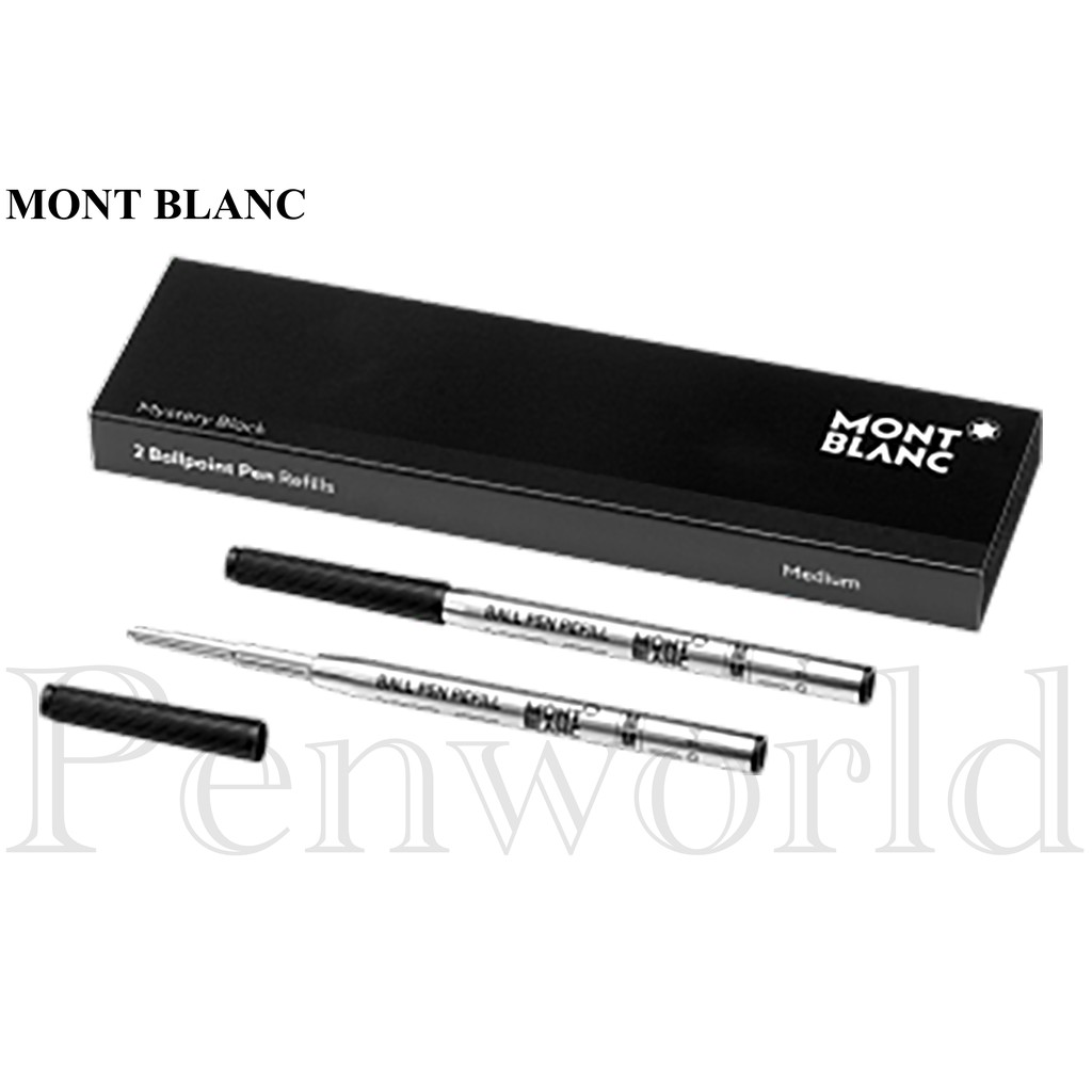 【Penworld】Mont Blanc萬寶龍 原子筆芯 黑.藍/F.M