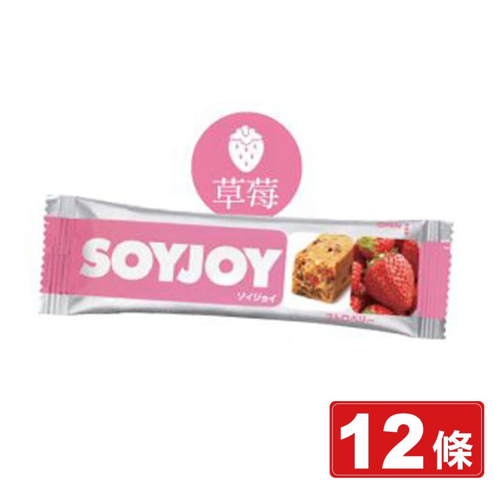 SOYJOY 大豆營養棒X12 (草莓口味)-(低GI高膳食纖維，日本原裝) 專品藥局【2014726】