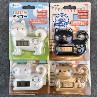 【沐湛咖啡】日本 DRETEC 貓咪計時器 T-567/T-568 公司貨保固 顯示清晰 可愛動物款計時器