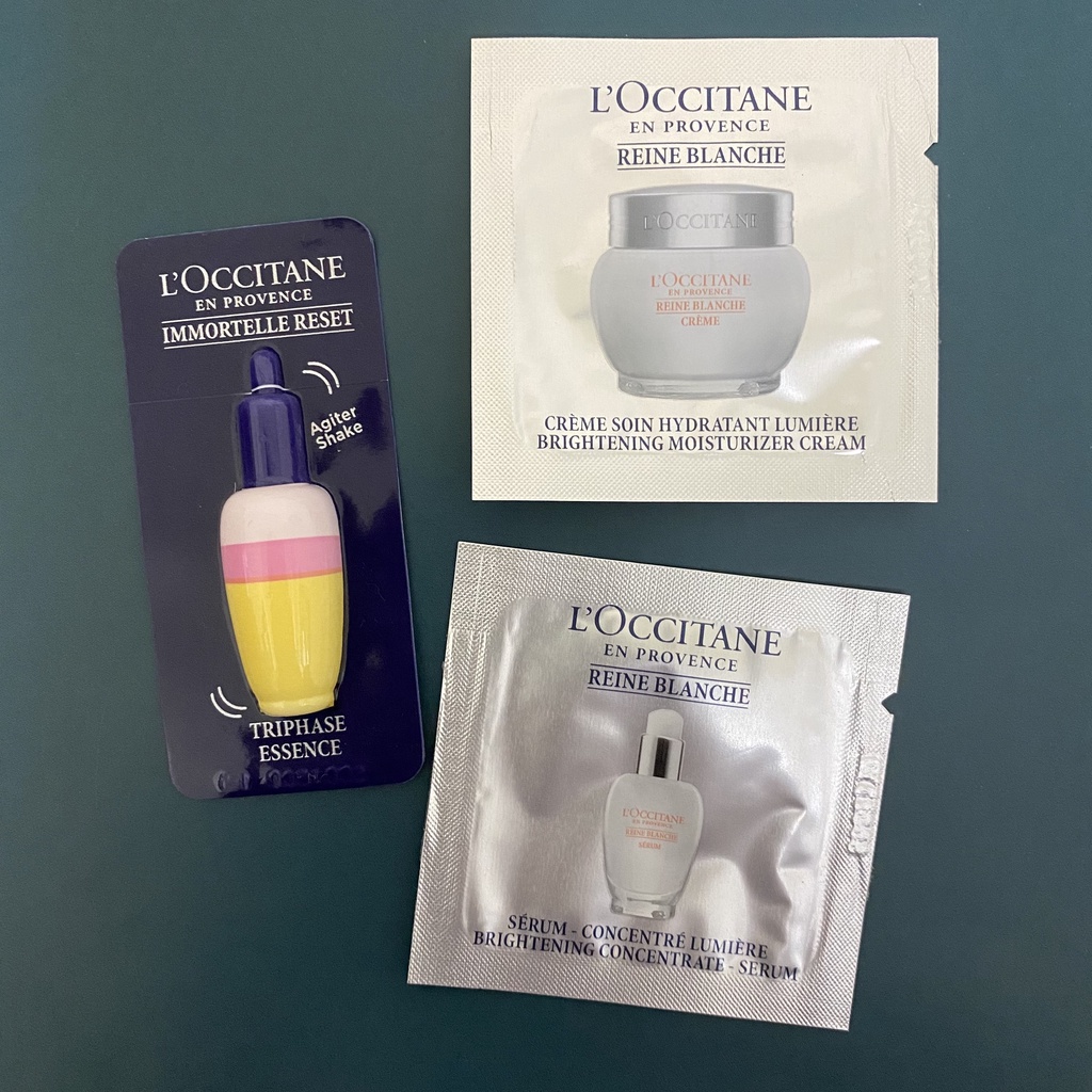 [ L'occitane / 歐舒丹 ] 光萃肌活精華水 / 白皇后淨白精萃 / 白皇后淨白凝霜 體驗包