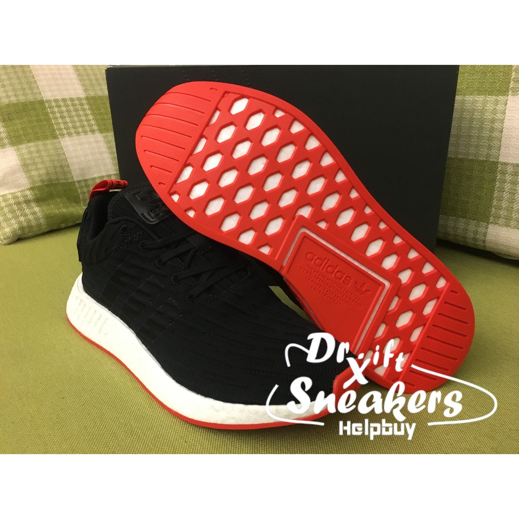 【Dr.ift X 英國代購】ADIDAS Originals NMD R2 PK BA7252 黑紅