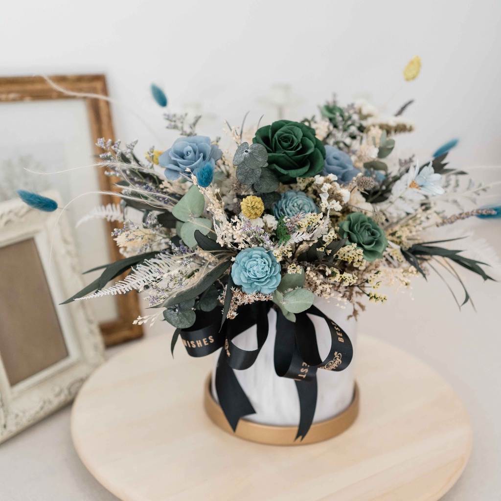 Ssl永生盆花開幕盆花永生花畢業禮物居家擺設乾燥花大盆花台中乾燥花推薦 蝦皮購物