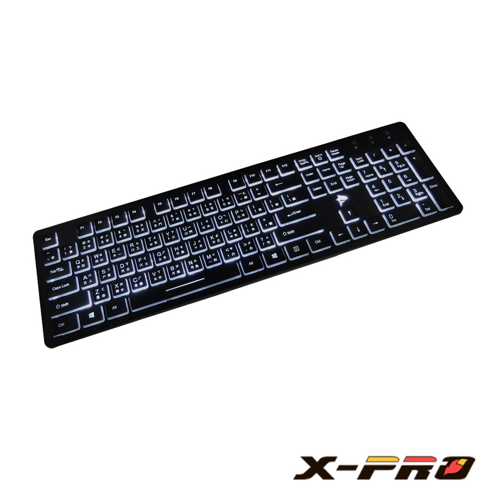 X-PRO 冷鯊極光鍵盤(白光)