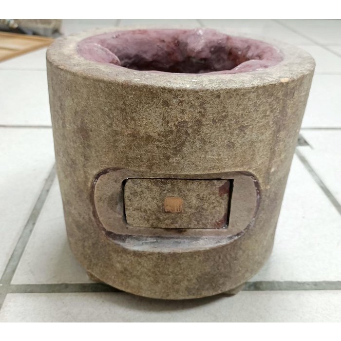 桃園國際二手貨中心------鶯歌陶藝大師 名家 陳啟南 火爐 陶製火爐