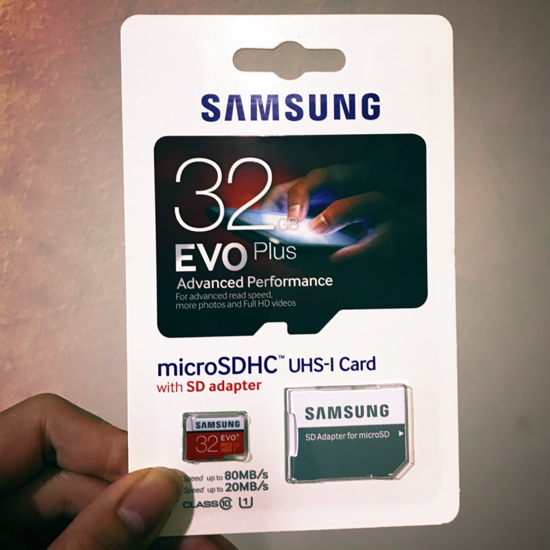 SAMSUNG 三星 32G 95MB EVO Plus U1 microSDHC 記憶卡