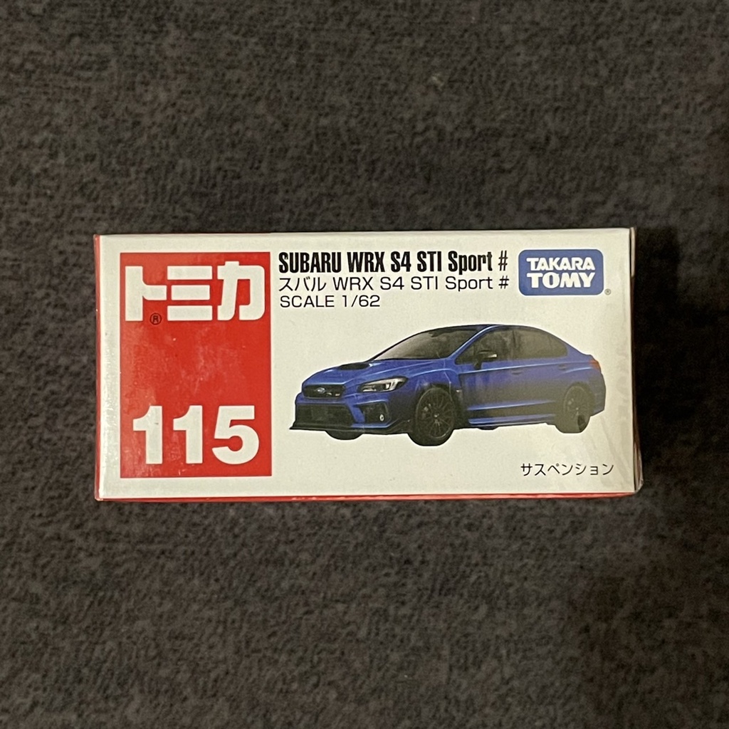 [小樂]蝦皮代開發票 日版 Tomica 多美 115 速霸陸 SUBARU WRX S4 STI SPORT 紅白盒