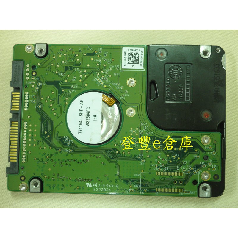 【登豐e倉庫】 DF401 WD7500BPVT-24HXZT3 750G SATA3 電路板(整顆)硬碟