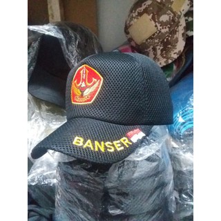 Topi Banser Double Mesh Bordir