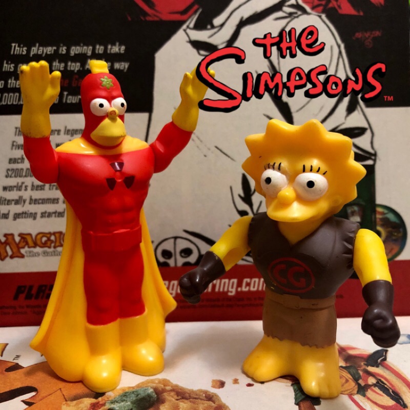 美國卡通the Simpsons 辛普森家庭花枝超人老玩具美式玩具收藏模型公仔fox 荷馬美枝 蝦皮購物