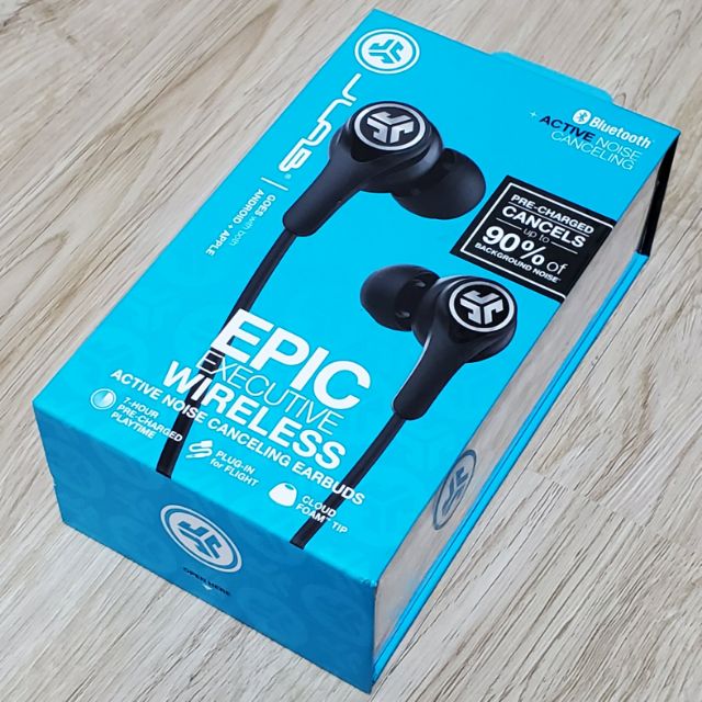 epic executive wireless active noise canceling earbuds