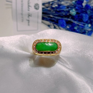 ［K金戒指］黃K金 玉 翡翠 鑽石戒指 生日禮物 情人節禮物 聖誕節禮物 母親節禮物 紀念禮物 求婚禮物 父親節禮物