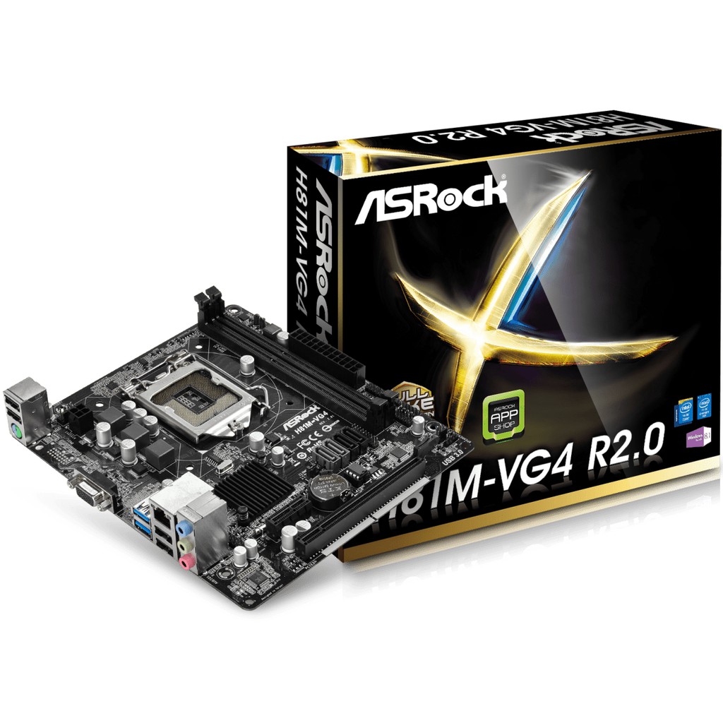 ASROCK H81M-VG4 R2.0 INTEL 4代小主機板 小機箱適用 品項還行 高雄楠梓大社可面交 保七天