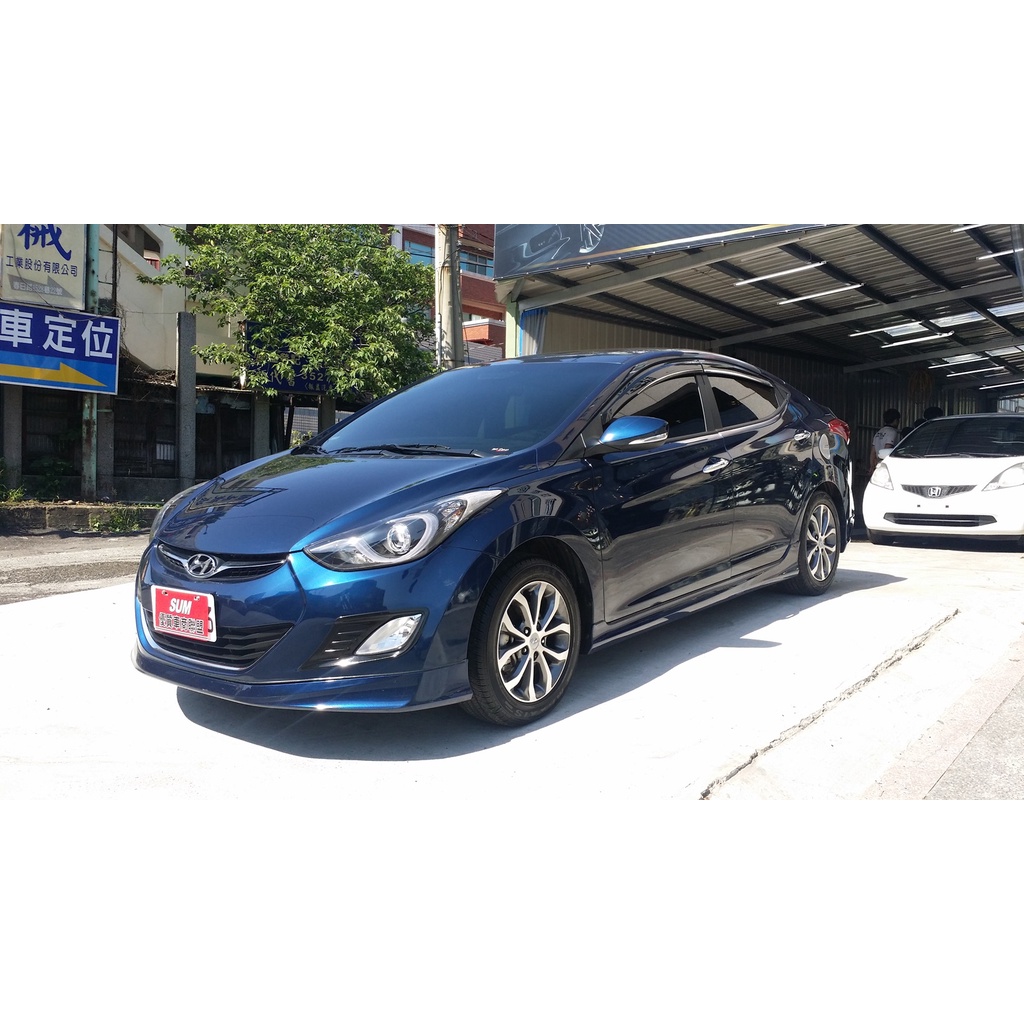 Fb:硬硬的車庫😎現代 HYUNDAI\ELANTRA 1.8 藍 13年中古車 二手車 桃園 汽車 車用 強力過件