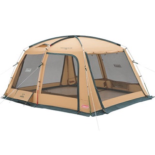 （代購）美國露營帳篷Coleman TOUGH SCREEN TARQ 400客廳帳網屋CM-31577露營綠色野營戶外