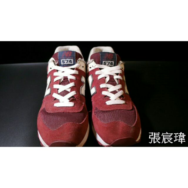 New balance nb574 棗紅/酒紅配色 us9 D頭