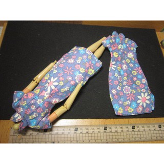 RJ5休閒部門 復古風女偶用1/6紫色花色旗袍一件 mini模型