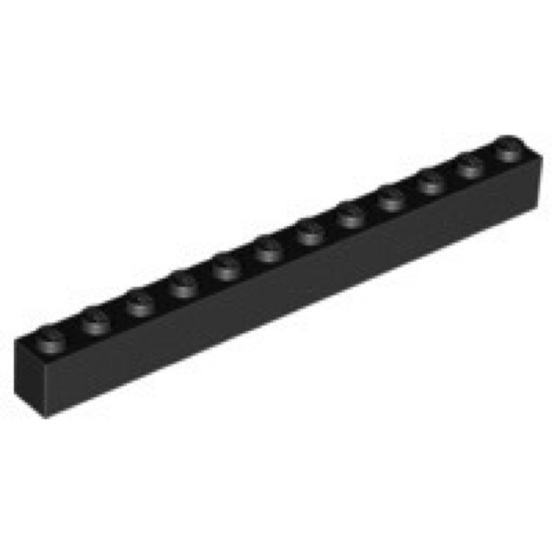《安納金小站》 樂高 LEGO 1x12 黑色 全新 基本磚 顆粒磚 零件 6112