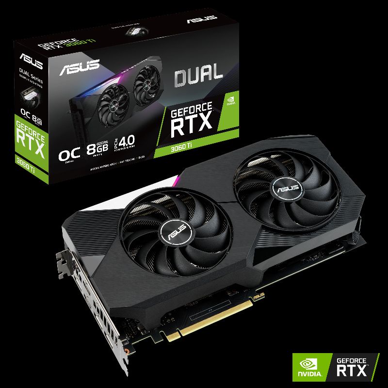 全新未使用Asus DUAL-RTX3060TI-O8G rtx3070 rtx3060